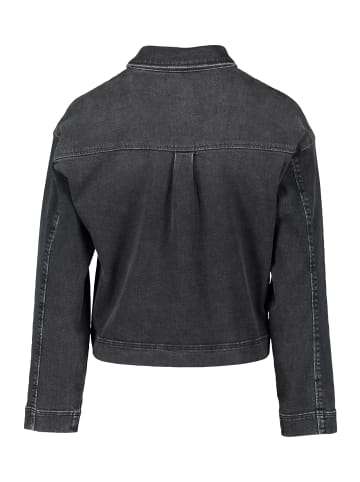 BETTY & CO Jeansjacke mit aufgesetzten Taschen in Dark Grey Denim