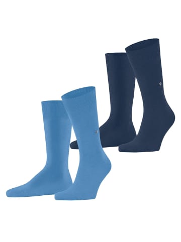 Burlington Socken 2er Pack in Dunkelblau/Blau