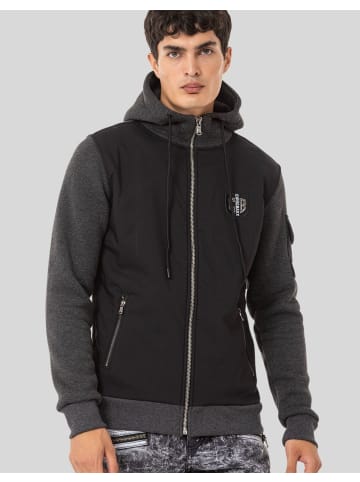 Cipo & Baxx Sweatjacken in ANTHRACITE