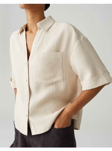 OPUS Kurzarmbluse für Damen in weiß