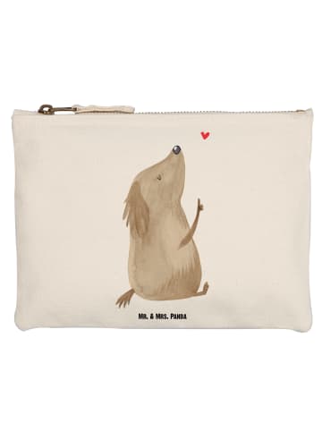 Mr. & Mrs. Panda Federmappe Hund Liebe ohne Spruch in Weiß