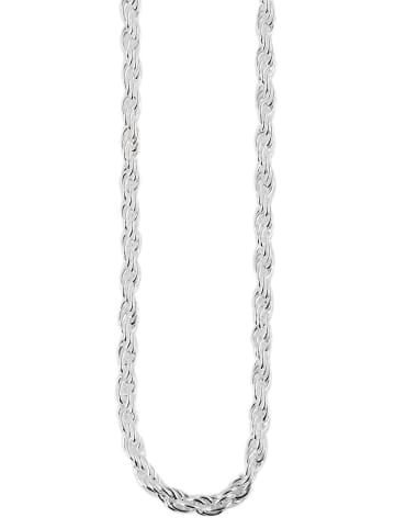 Adeliás Damen Halskette – Kordelkette aus Edelstahl 50+5 in silber