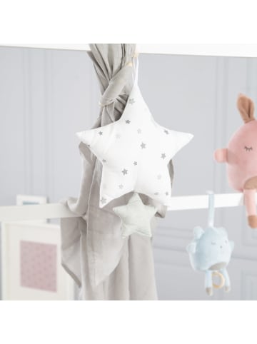 roba Spieluhr Sternenzauber grau – Baby Einschlafhilfe & Deko, grau/weiß, waschbar