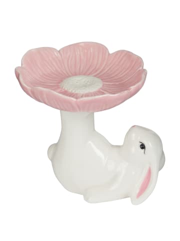 Butlers Deko Hase EASTER mit Blume in Weiß