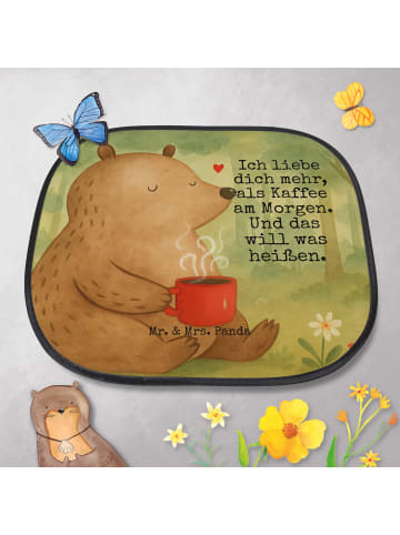Mr. & Mrs. Panda Auto Sonnenblende Bär Morgenkaffee Design mit S... in Weiß