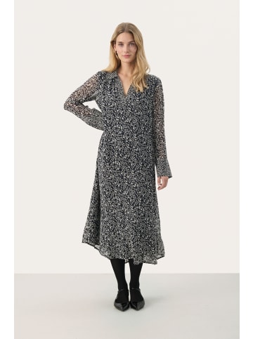PART TWO Kleid PriscilaPW Relaxed fit in Dark Navy Mini Flower