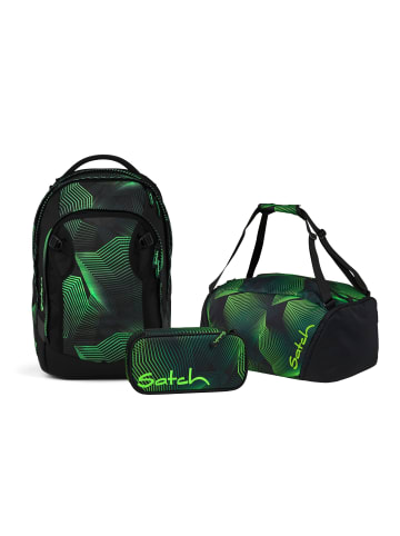 Satch Schulrucksack-Set MATCH PLUS "Seismic Green" 3-tlg. in Grün