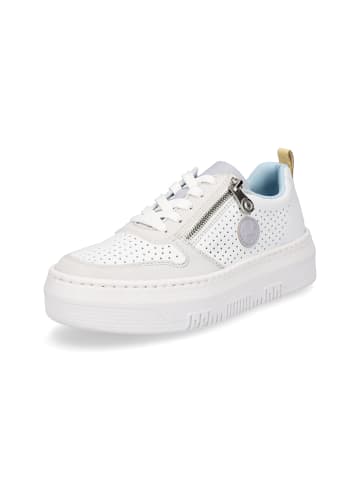 rieker Plateau-Sneaker in weiß