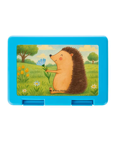 Mr. & Mrs. Panda Snackbox Igel Blumen Design ohne Spruch in Weiß