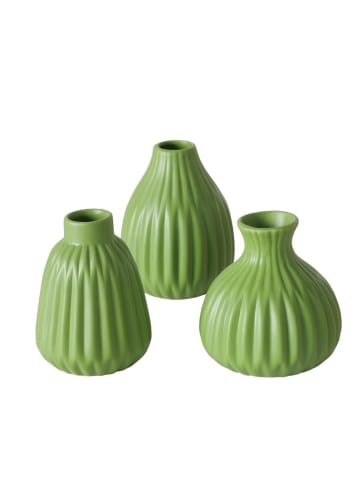Boltze Vase Esko 3er-Set in grün