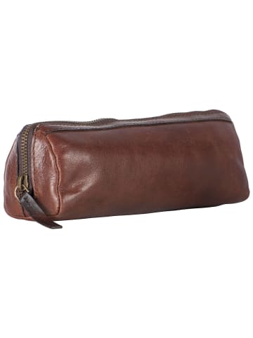 Leonhard Heyden Cambridge Stifteetui Leder 20,5 cm rotbraun