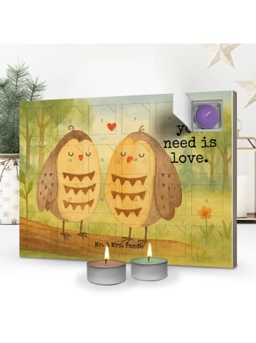 Mr. & Mrs. Panda adventskalender duftkerzen Eulen Liebe Design m... in Weiß