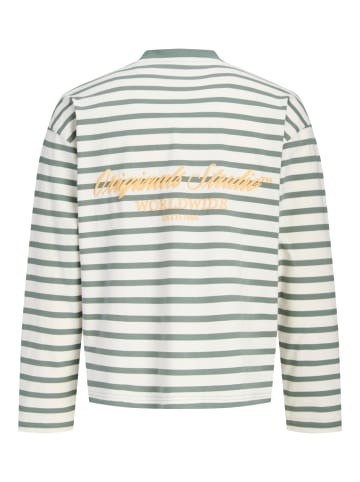 JACK & JONES Junior Langarmshirt gestreift Baumwolle Jornorrebro in laurel wreath