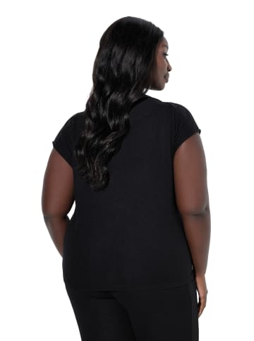 Ulla Popken Loungewear Oberteil in schwarz