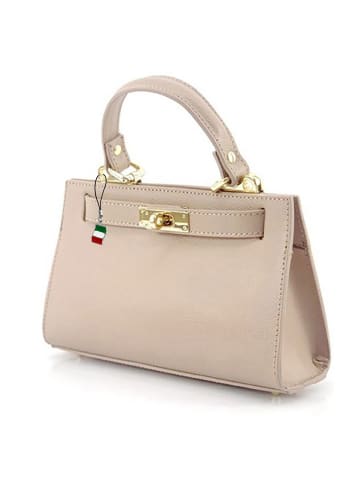 Florence Florence Umhängetasche Leder beige ca. 23cm