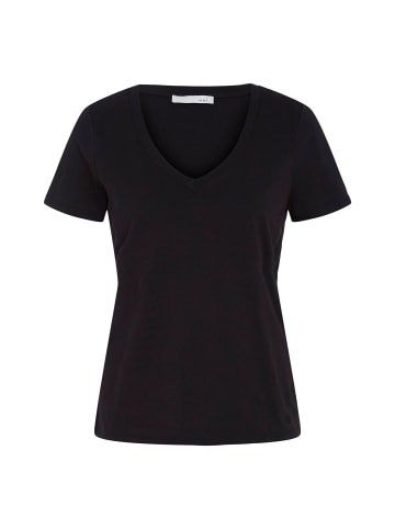 Oui T-Shirt CARLI 100% Bio-Baumwolle in black