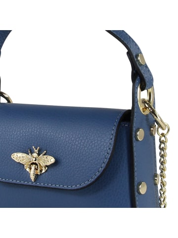 Toscanto Leder Umhängetasche Toscanto Tasche blau ca. 19cm