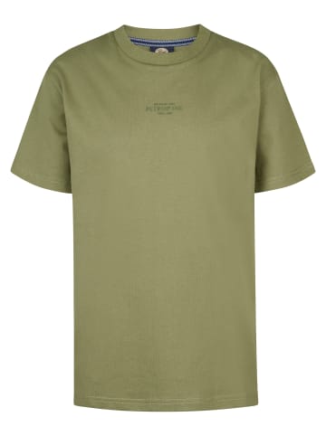 Petrol Industries T-Shirt mit Logo Clam in Grün