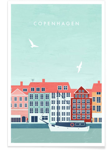 Juniqe Poster "Kopenhagen" in Bunt