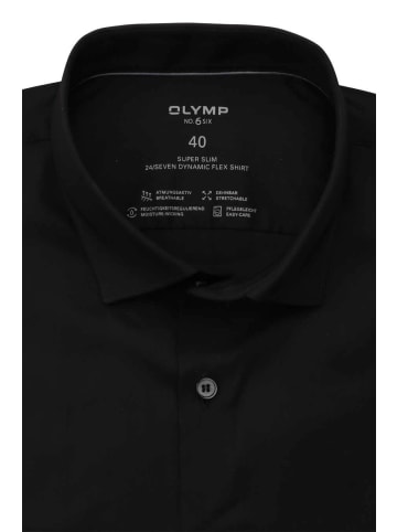 OLYMP  Langarm Business Hemd für Herren in schwarz