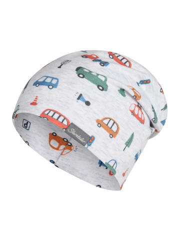 Sterntaler Beanie Fahrzeuge in lichtgrau
