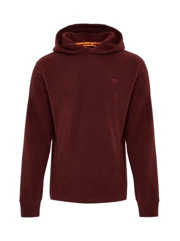 Threadbare Hoodie THB Fitness Fleece Hoody Ryan in Dunkelrot