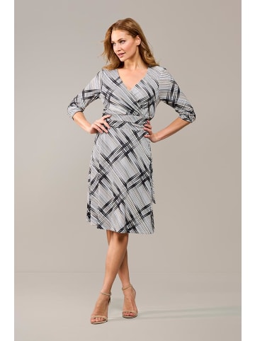 Mart Visser Juli-Kleid mit Print, Schwarz/Creme