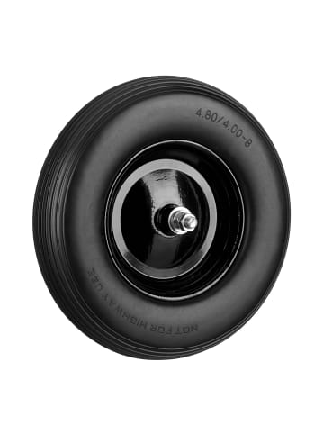 relaxdays Schubkarrenrad in Schwarz - 16x4.00-8