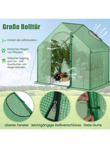 COSTWAY Foliengewächshaus 179x100x167cm in Grün