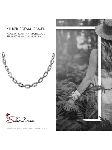 SilberDream 925 Sterling Silber Damen SilberDream Halsketten Zirkonia  ca. 46cm
