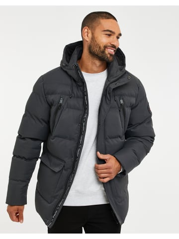 Threadbare Steppjacke THB Jacket Jackton in Charcoal