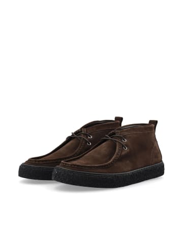 Bianco Wildlederstiefelette in DarkBrownBlack