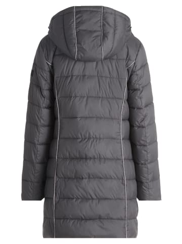 Betty Barclay Steppjacke mit abnehmbarer Kapuze in Dunkelgrau