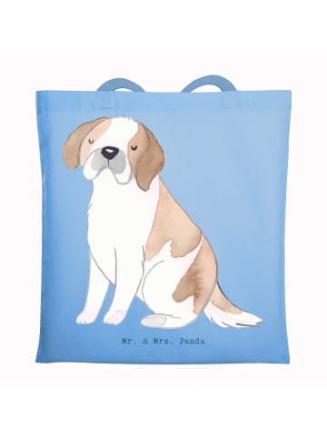 Mr. & Mrs. Panda Tasche Saint Bernard Lebensretter ohne Spruch in Sky Blue