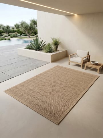 KADIMA DESIGN Teppich Outdoor Waschbar Vintage JUNGFRAU Strapazierfähig OEKO-TEX in Schwarz