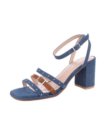 Ital-Design High-Heel Sandalette in Blau