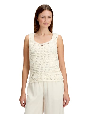 BETTY & CO Strick-Top mit Lochmuster in Arctic Wolf