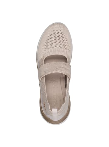 Tamaris WIDE FIT Ballerina in TAUPE