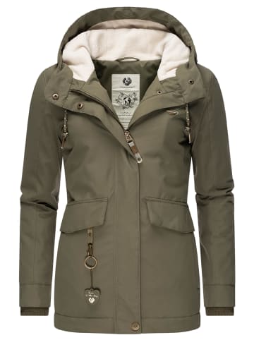 ragwear Winterjacke Jazmin Intl. in Olive