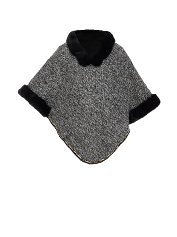 Usha Poncho in Schwarz
