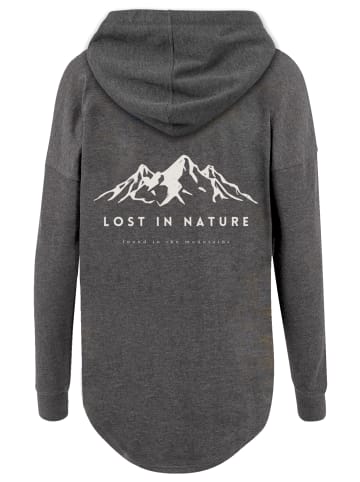 F4NT4STIC Oversized Hoodie Lost in nature in charcoal