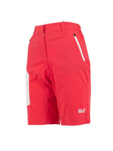 Jack Wolfskin Hose Overland Softshell Shorts in Rot