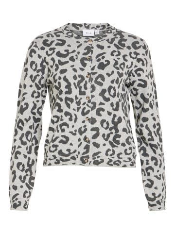 Vila Strickjacke in Light Grey Melange