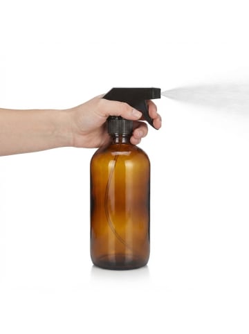 relaxdays 6 x Sprühflasche in Braun - 500 ml