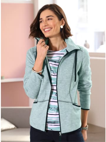 Sieh an! Fleece-Jacke in salbei-meliert
