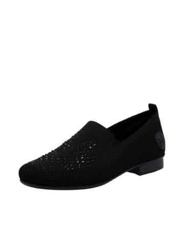 rieker Slipper elegant in schwarz