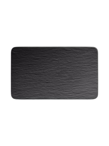 Villeroy & Boch Multifunktionsteller quadratisch Manufacture Rock 28 x 17 cm in schwarz