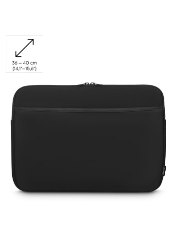 Laptop-Sleeve Neoprene,36-40 cm (14,1"-15,6"), Schwarz