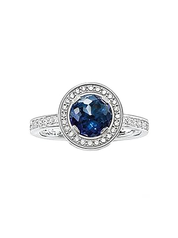 Thomas Sabo Ring "Lights of Luna dunkelblau" in Silber