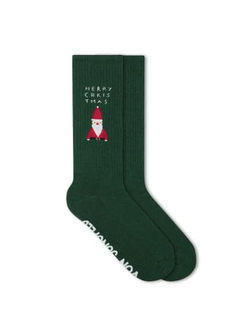 von Jungfeld Tennissocken Weihnachtsmotive in Santa - Green